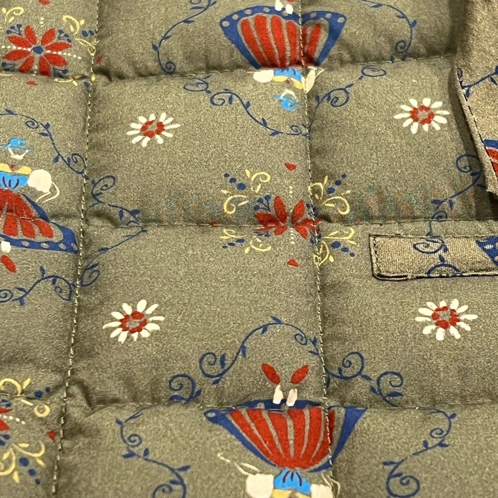Anthropologie Caron Callahan Quilted Ruffle Vest Sz-M/L - Picture 7 of 7
